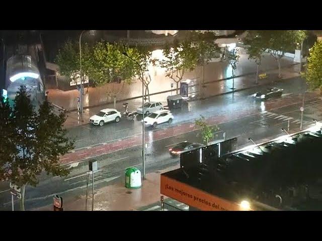 Benidorm flooded again pouring down