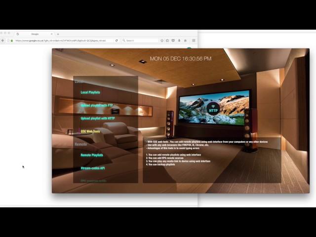 GSE SMART IPTV APPLE TV 4 WEB INTERFACE PLAYLIST MANAGEMENT PREVIEW