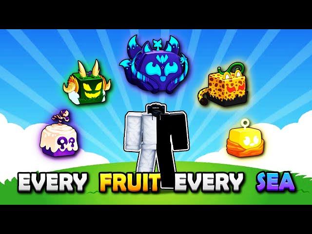 FASTEST Ways of Getting Fruits in EVERY Sea | Blox Fruits