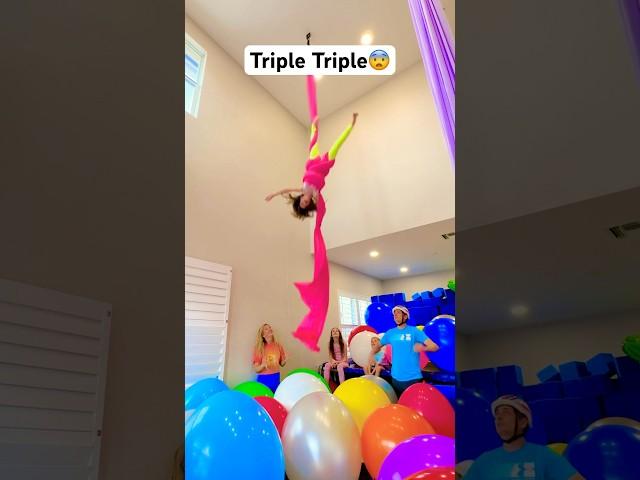 Little Mama’s Triple TRIPLE Aerial Silks Drop!