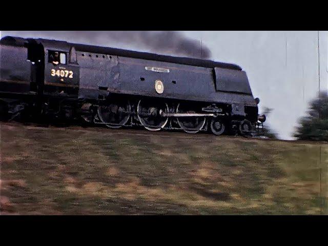 Southern Region steam vintage early 1960's cine film - Worting Junction