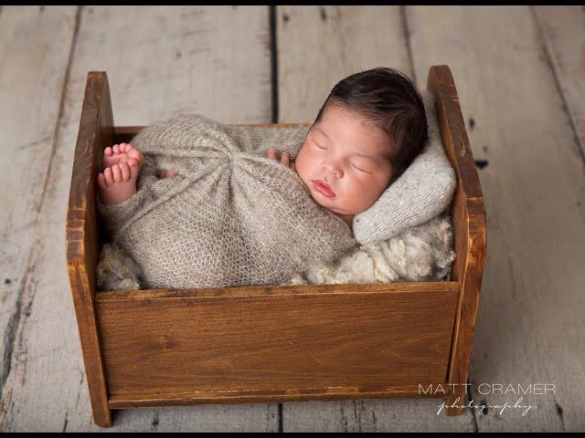 Los Angeles Newborn Photography Photoshoot | Prop/Bucket Pose w/BTS video + Final shot