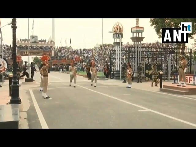 Watch: Beating retreat ceremony at Attari-Wagah border on I-day eve