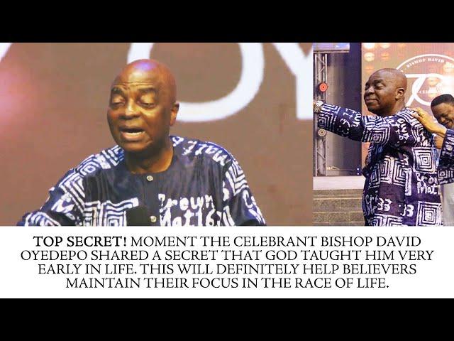 GOD TAUGHT ME THIS SECRET EARLY - MOMENT BISHOP DAVID OYEDEPO SHARED A POWERFUL SECRET WITH EVERYONE