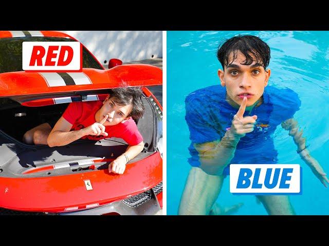 HIDE and SEEK IN YOUR COLOR! | Lucas and Marcus