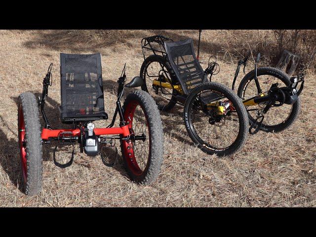 New Azub recumbent trikes Ty-Fly X and Fat Trike