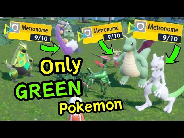 Only GREEN Pokemon Team! Pokemon VGC 2024 Scarlet and Violet Competitive Regulation G Wifi Battle