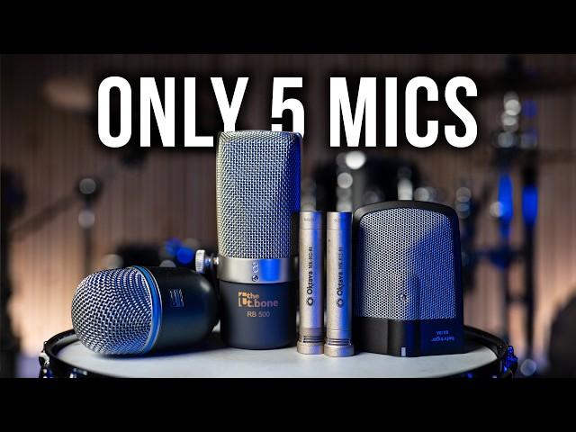 How I Record My Drums With ONLY 5 Mics!