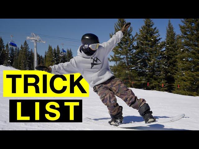 26 Snowboard TRICKS to Learn This Weekend!