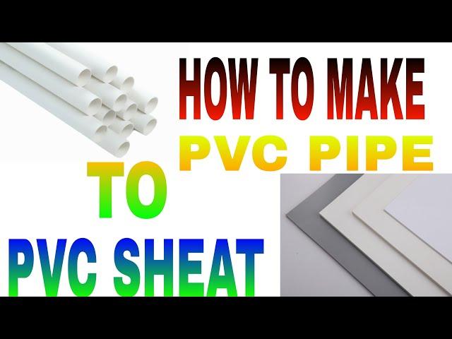 How to make PVC Pipe Sheet  | Manish Kaul | Electronic Make Tech.