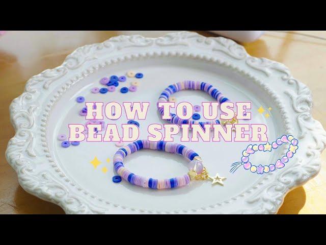 How to string clay beads with a bead spinner？