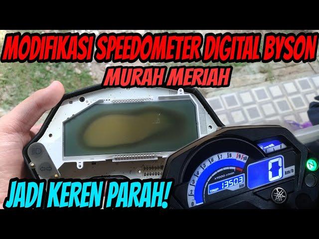 MODIFIKASI SPEEDOMETER DIGITAL YAMAHA BYSON YANG RUSAK, LEBIH KEREN DARI MOTOR BARU!