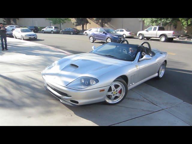 Rare Silver Ferrari 550 Barchetta (w/ startup)