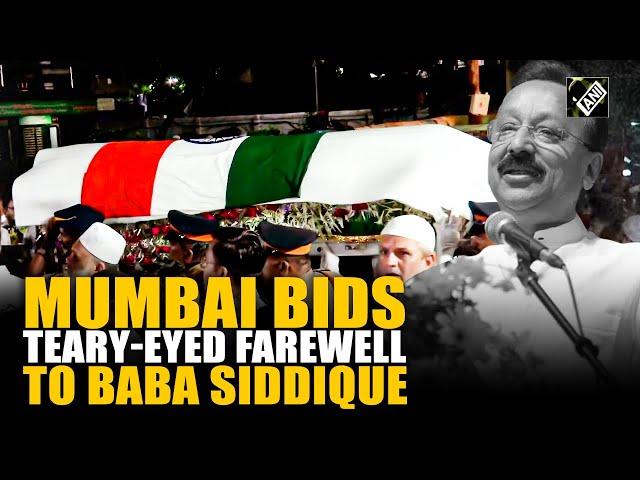 Baba Siddique’s Final Journey: Massive crowd bids final goodbye to NCP leader amid rain