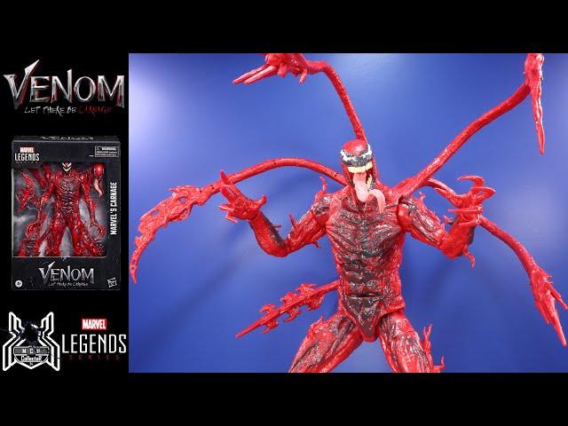 Marvel Legends Deluxe CARNAGE Venom 2 Let There Be Carnage Cletus Kasady Sony Movie Figure Review