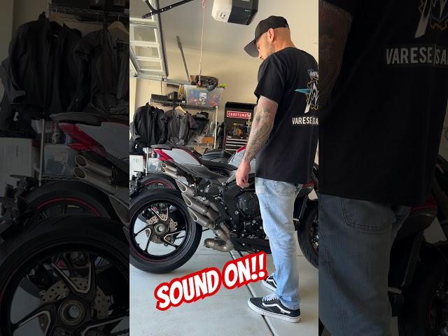 Mv Agusta Brutale 800rr Exhaust Sound #mvaugusta #italianmotorcycle #streetbike