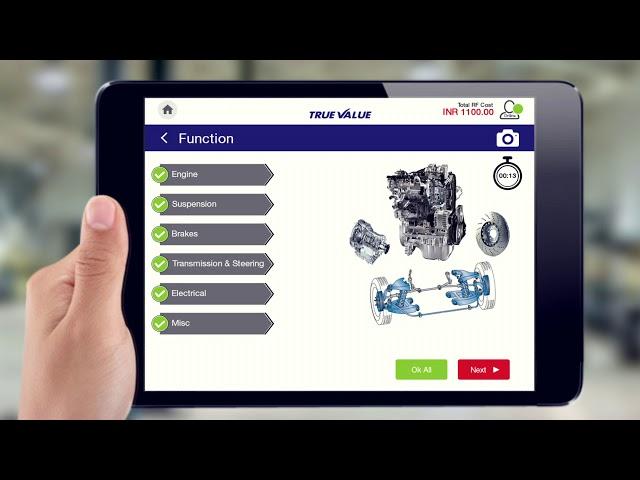 Digital Evaluation of 376 Checkpoints for Every Pre-Owned Car | Maruti Suzuki True Value