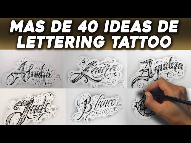 Más de 40 IDEAS PARA TATUAR LETTERING  LETTERING TATTOO IDEAS #1 - Nosfe Ink tatuajes de letras