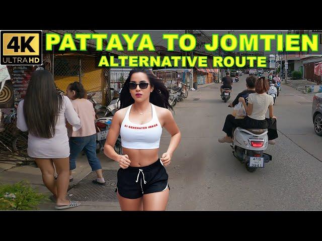 Pattaya to Jomtien Alternative Route   2024 Thailand