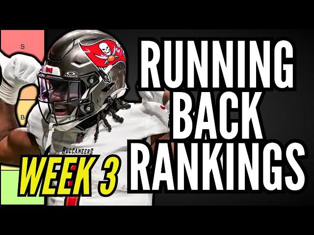 MUST START RBs for Week 3 Fantasy Football (Tier List)