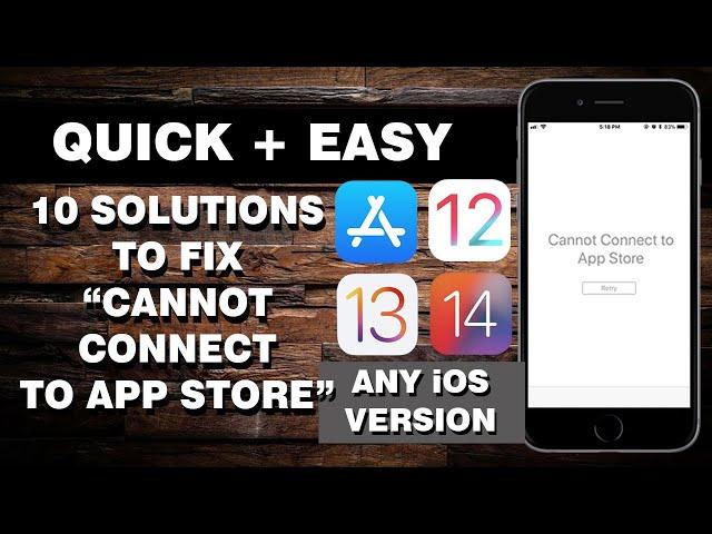 How to Fix "Cannot Connect to App Store" Error on Any iOS Device