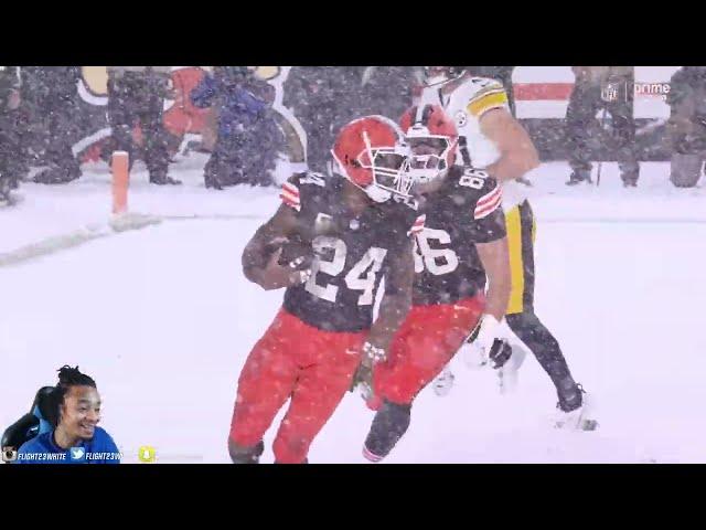 FlightReacts To Steelers vs. Browns Full Game Highlights | NFL 2024 Season Week 12!