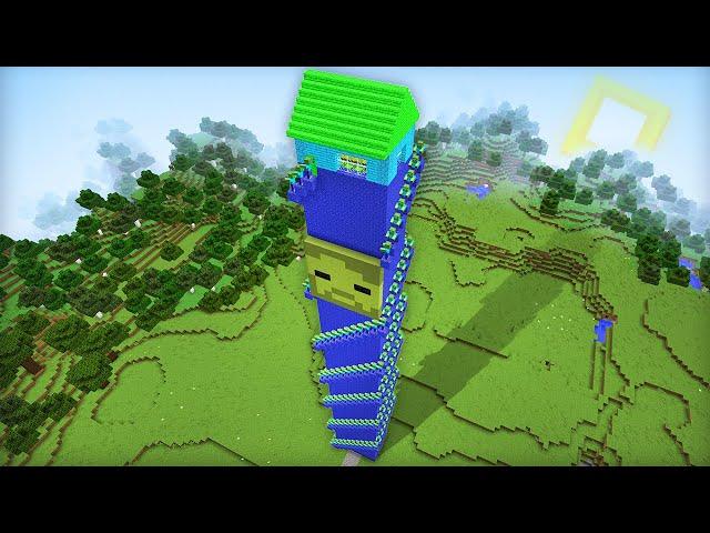 ЗОМБИ НАПАЛИ НА НАШУ ДЕРЕВНЮ ИЗ НЕБОСКРЁБА В МАЙНКРАФТ | Компот Minecraft