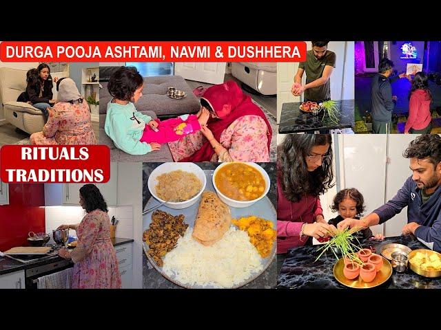 Ashtami Kanya Poojan, Bhog, Rawan Dehan - Navratri Ends | Durga Ashtami & Dushhera Celebration in UK