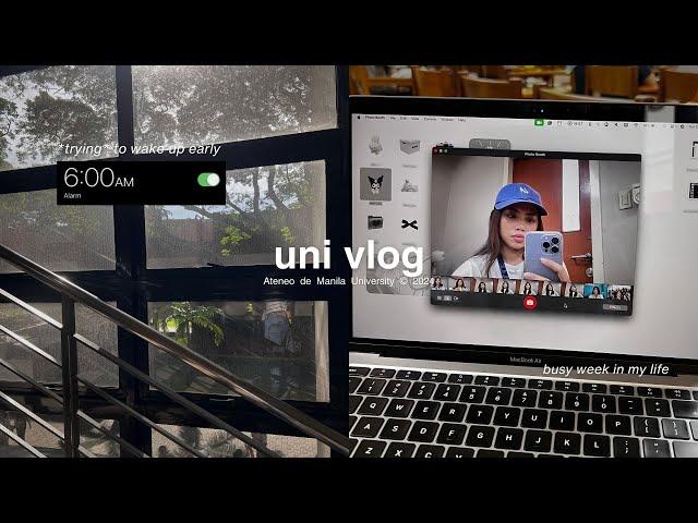 uni vlog ️ a realistic *busy* week in my life, midterms szn, work-life balance, & running errands