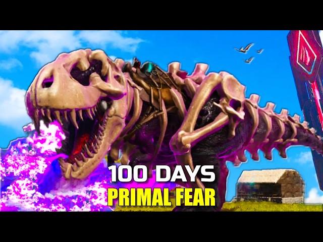 I Spent 100 Days in ARK Primal Fear... But on a Deserted Island!