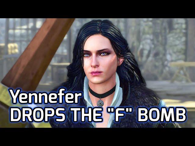 Witcher 3: Yennefer Drops the "F" Bomb on Geralt.