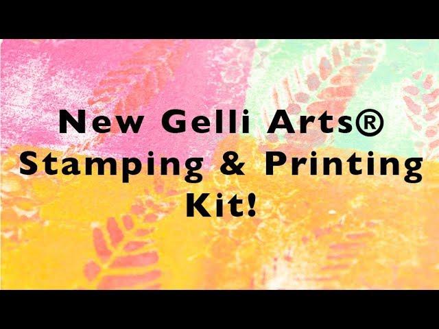 Gelli Arts® Gel Printing with the New Gelli Arts® Stamping & Printing Kit