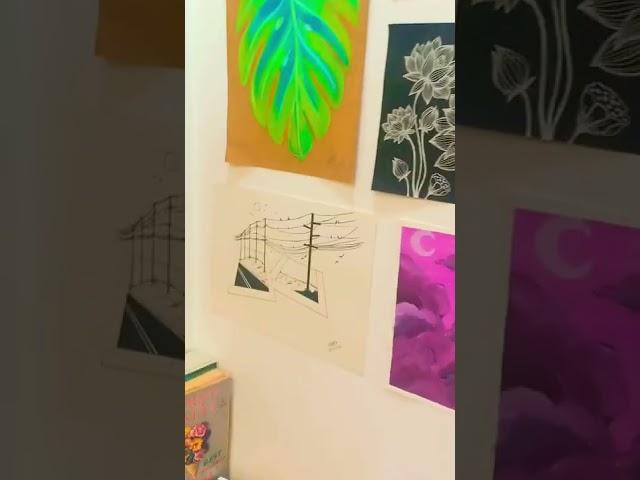 My art wall. #art #artonyoutube #youtube #artist #artvideo #architecture #artworld #artstudio #arte