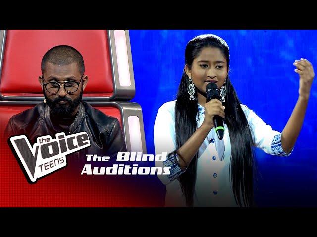 Tharindi Mekala | Dasabaladari (දසබලධාරී) | Blind Auditions | The Voice Teens Sri Lanka