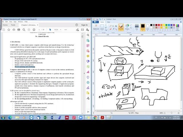 CAD/CAM-Chapter 1: Lecture 1- Introduction to CAD/CAM (Arabic narration)