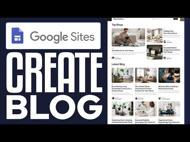 How To Create a Blog in Google Sites (Step by Step)