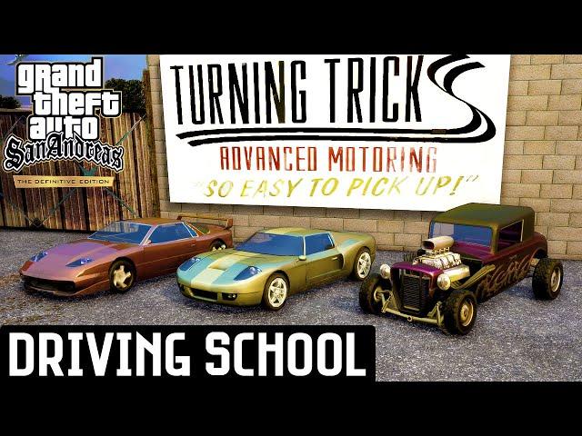 GTA San Andreas - Driving School | Gold Medal Guide (Definitive Edition)