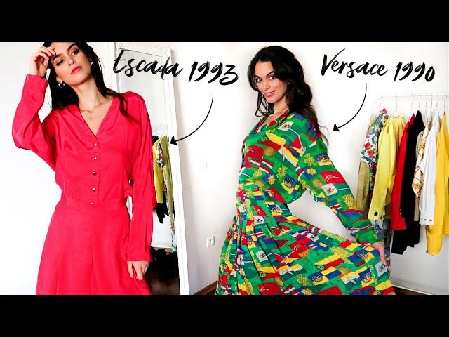 Trying On My Mum's Designer Clothing From the 90's | Vintage Clothing Try On Haul 2020