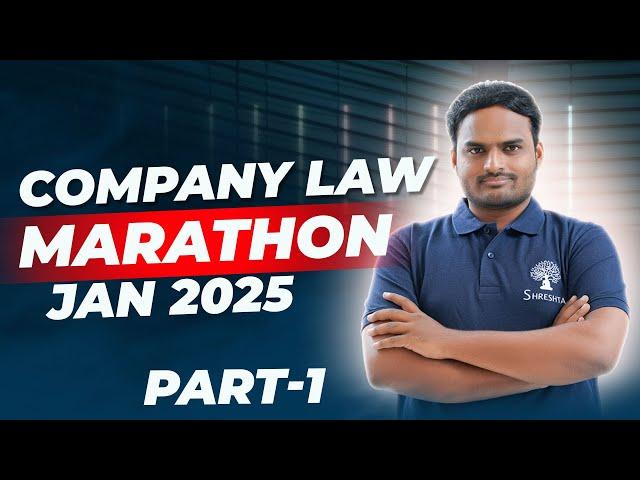 COMPANY LAW REVISION | COMPANY LAW MARATHON | CA INTER | SEP 2024 EXAMS