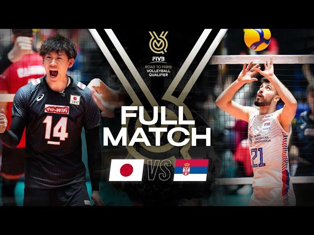  JPN vs  SRB - Paris 2024 Olympic Qualification Tournament | Full Match - Volleyball