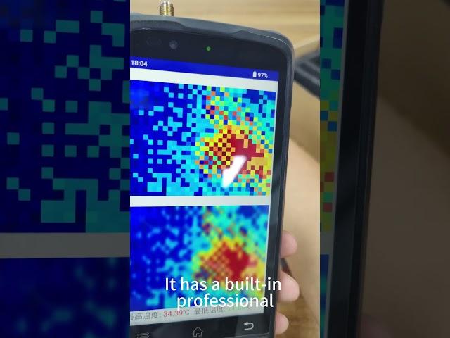 Intercom + thermal imaging handheld terminal #pda #rfid #mobilecomputer #tablets #manufacturing