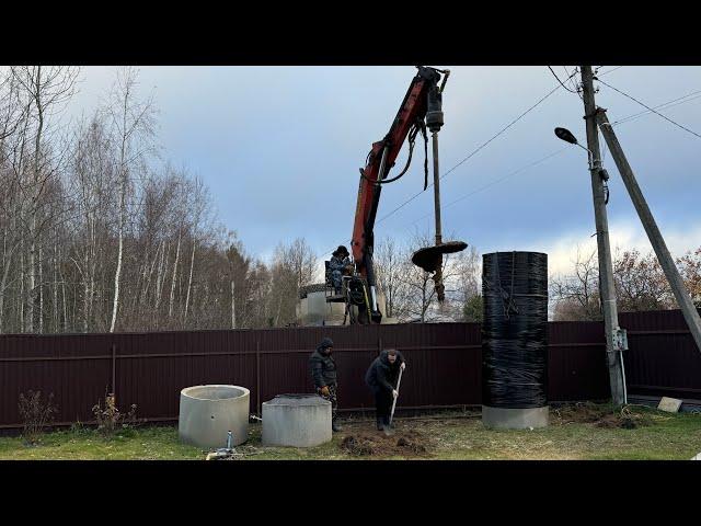  Бурение колодца машиной в Тверской области 