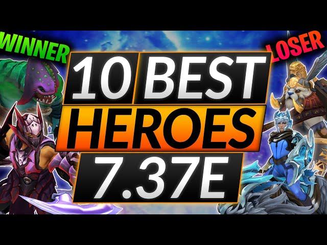 TOP 10 NERFED + BUFFED HEROES - Biggest Winners and Losers of Patch 7.37e - Dota 2 Meta Guide