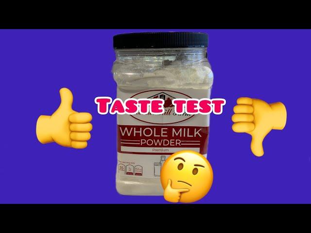 Tastes Test of Hoosier Farm Whole Milk Powder #milk #wholemilk #prepping #preparing #pantry #food