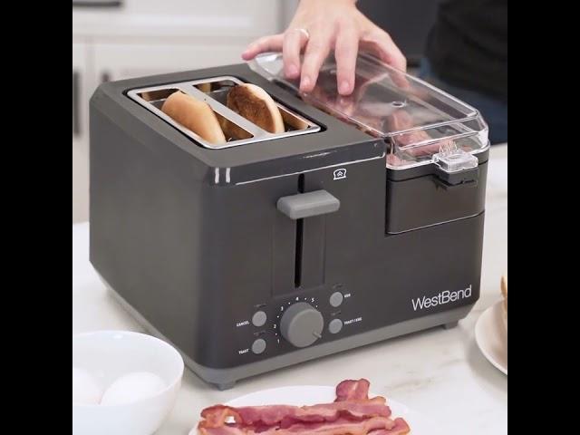 West Bend 2 Slice Breakfast Station Egg & Muffin Toaster