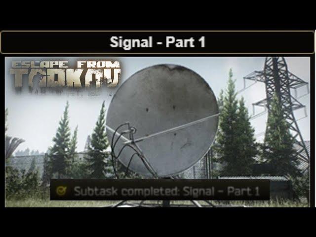 Signal  Part 1 Escape From Tarkov Easy Quest Guide Under a Minute! Mechanic #eft