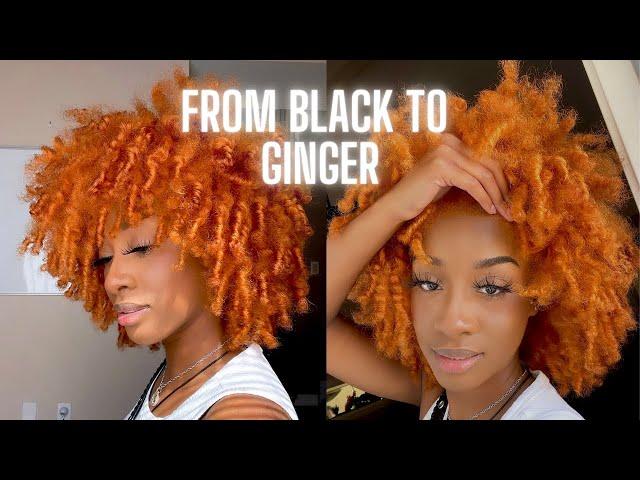 Vlog: Impulsively Dyed My Natural Hair Ginger/Copper for the Fall!