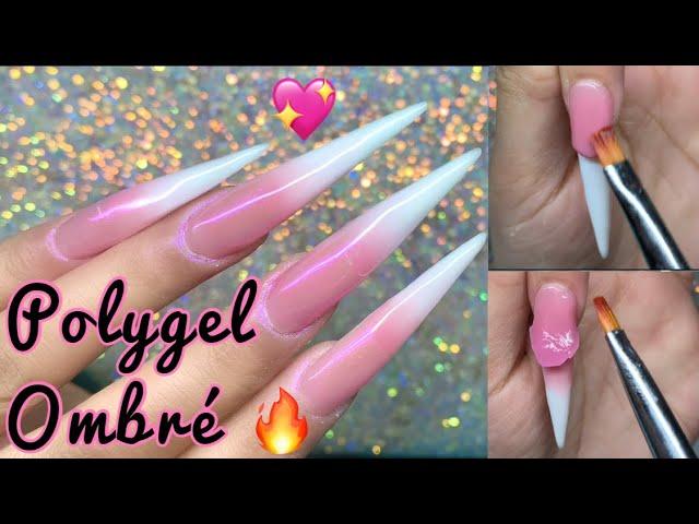 How To: Ombre/baby boomer Polygel Nails | EASY and Beginner Friendly | Nails by Kamin