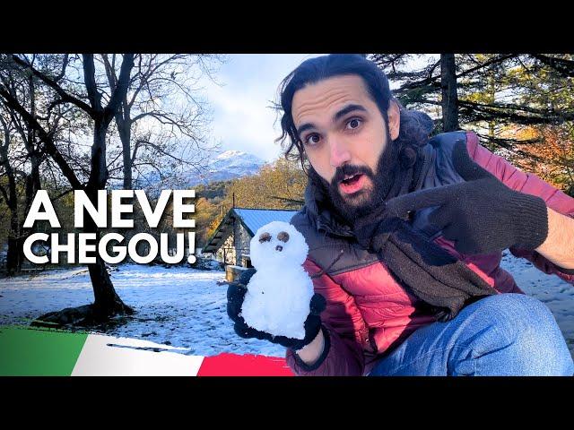 NEVE, ATUALIZAÇÕES E CONVERSAS DE UM DOMINGO FRIO NA ITÁLIA