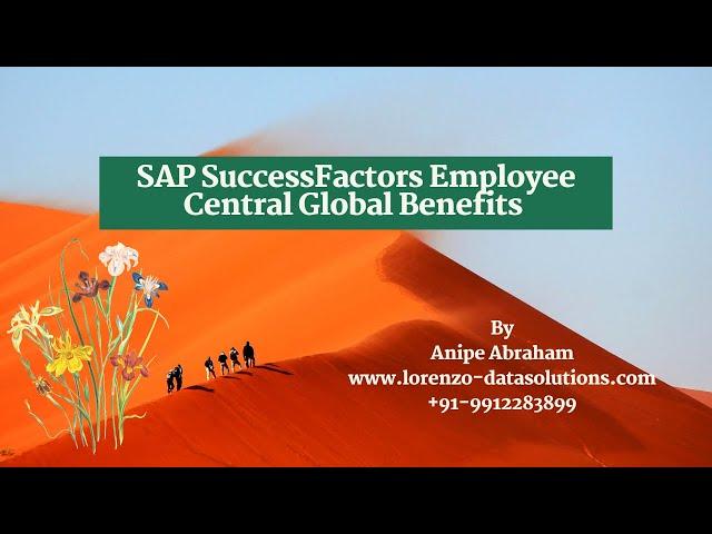 Employee Central Global Benefits Training #successfactors